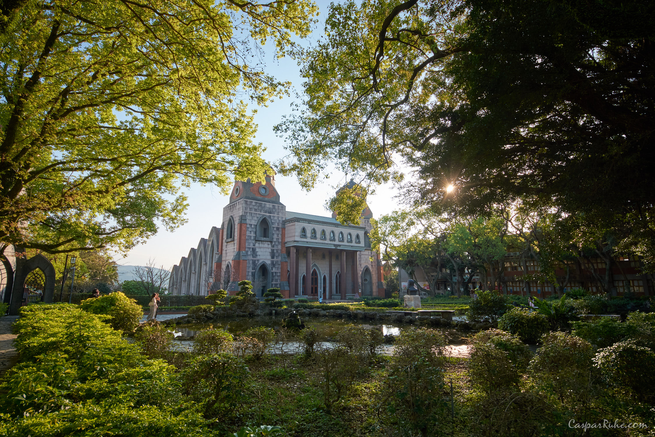 Pond and Church